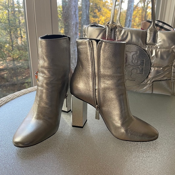 Metallic Leather Boot - Picture 1 of 4